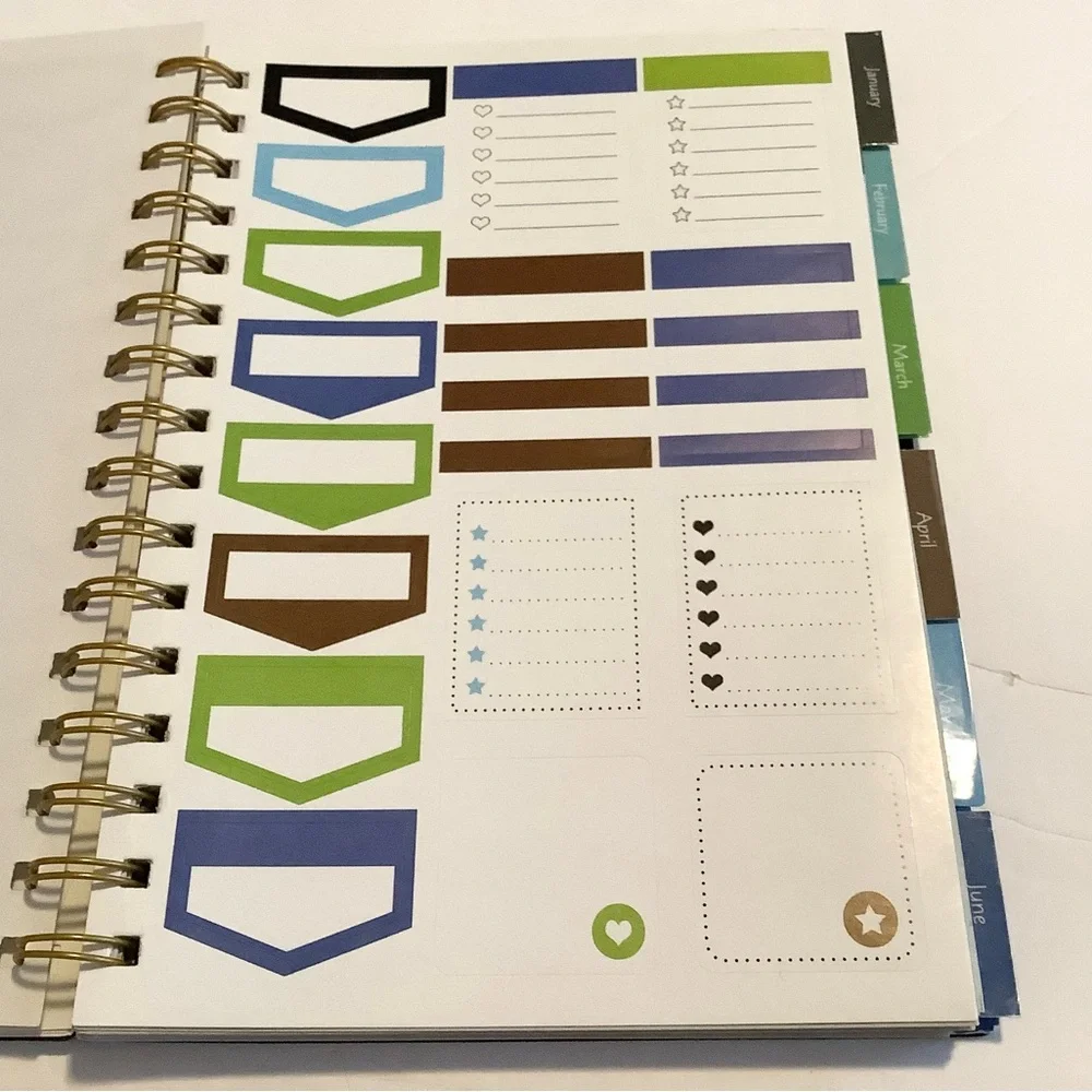 Pent Gear Black Undated Planner #44
